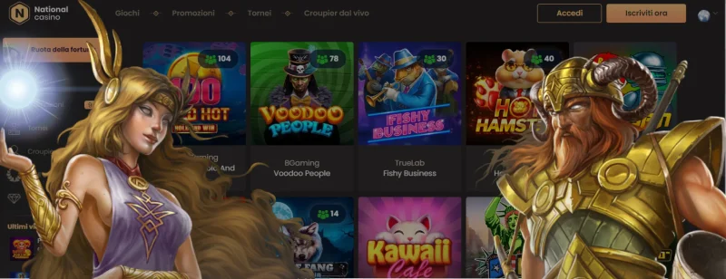 National Casino casino interface